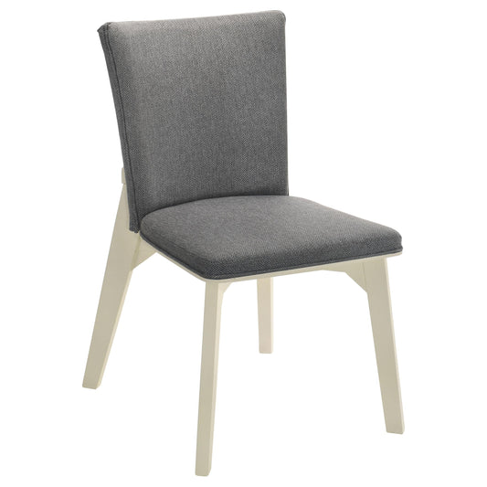Biloxi Side Chair in Greyish Brown / Distressed White - Coaster Furniture