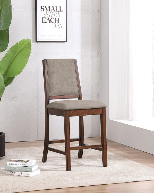 Patterson Counter Stool in Mango Oak / Black - Coaster Furniture