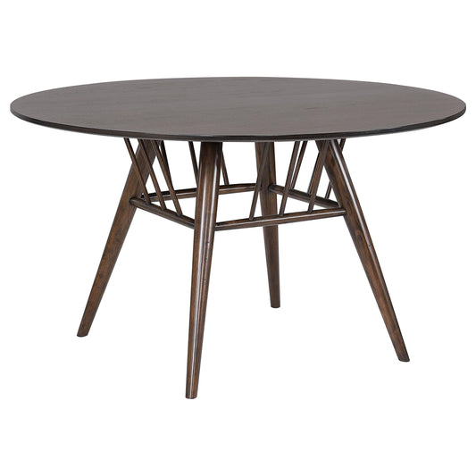 Everton Dining Table in Dark Walnut - Coaster Furniture