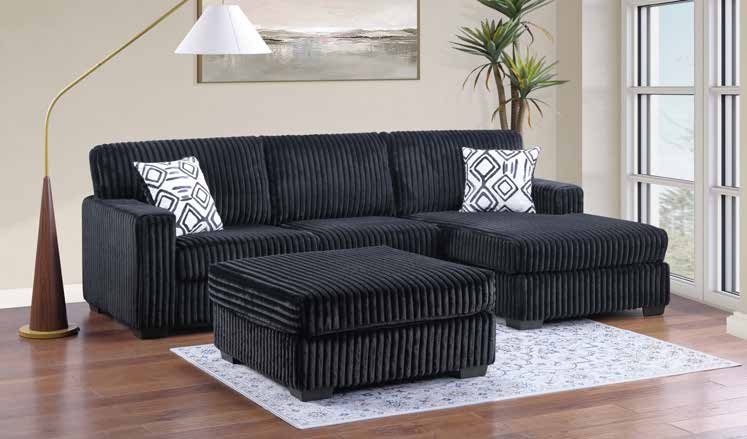 3650 Black Living Room Set