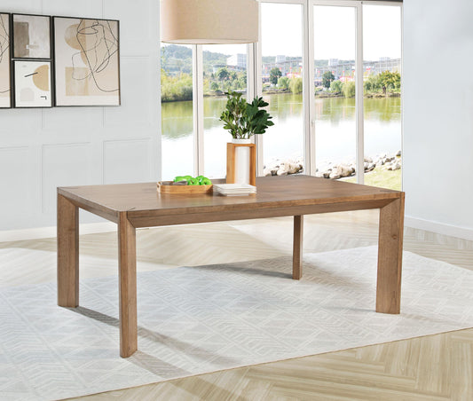 Bruner Dining Table in Natural Brown - Coaster Furniture