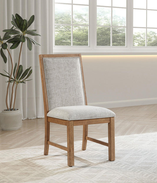 Bruner Side Chair in Natural Brown - Coaster Furniture