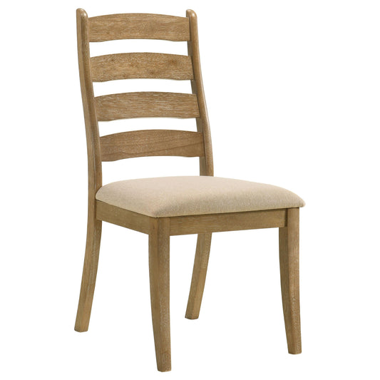Danvers Side Chair in Brown Oak / Latte - Coaster Furniture