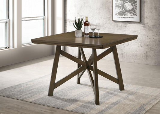 Canfield Counter Ht Dining Table in Brown - Coaster Furniture