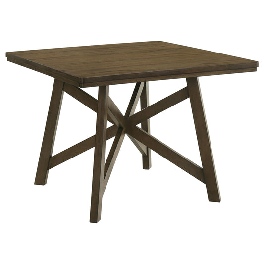 Canfield Counter Ht Dining Table in Brown - Coaster Furniture
