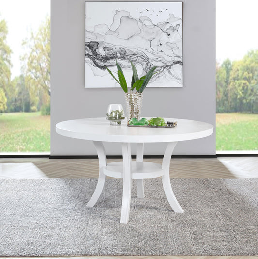 Judd Dining Table in Pearl White - Coaster Furniture