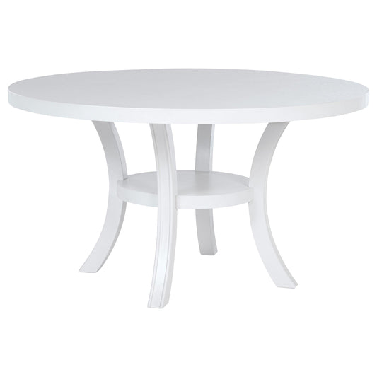Judd Dining Table in Pearl White - Coaster Furniture