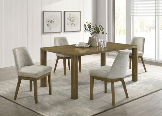 Castlewood Dining Table 5-Piece Set in Brown Oak - Coaster Furniture