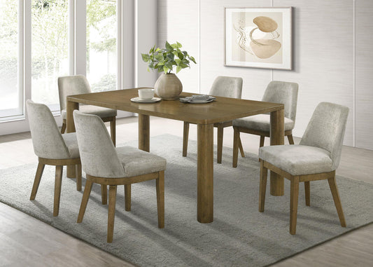 Castlewood Dining Table 7-Piece Set in Brown Oak - Coaster Furniture