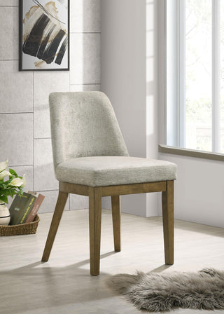 Castlewood Side Chair in Brown Oak - Coaster Furniture