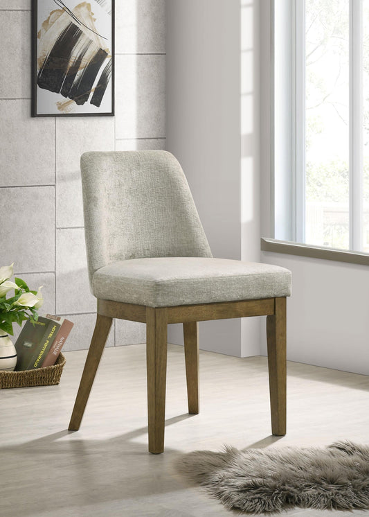 Castlewood Side Chair in Brown Oak - Coaster Furniture