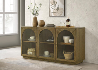 Castlewood Sideboard in Brown Oak - Coaster Furniture