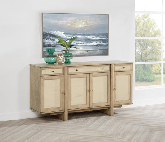 Kailani Sideboard in Beige Oak - Coaster Furniture