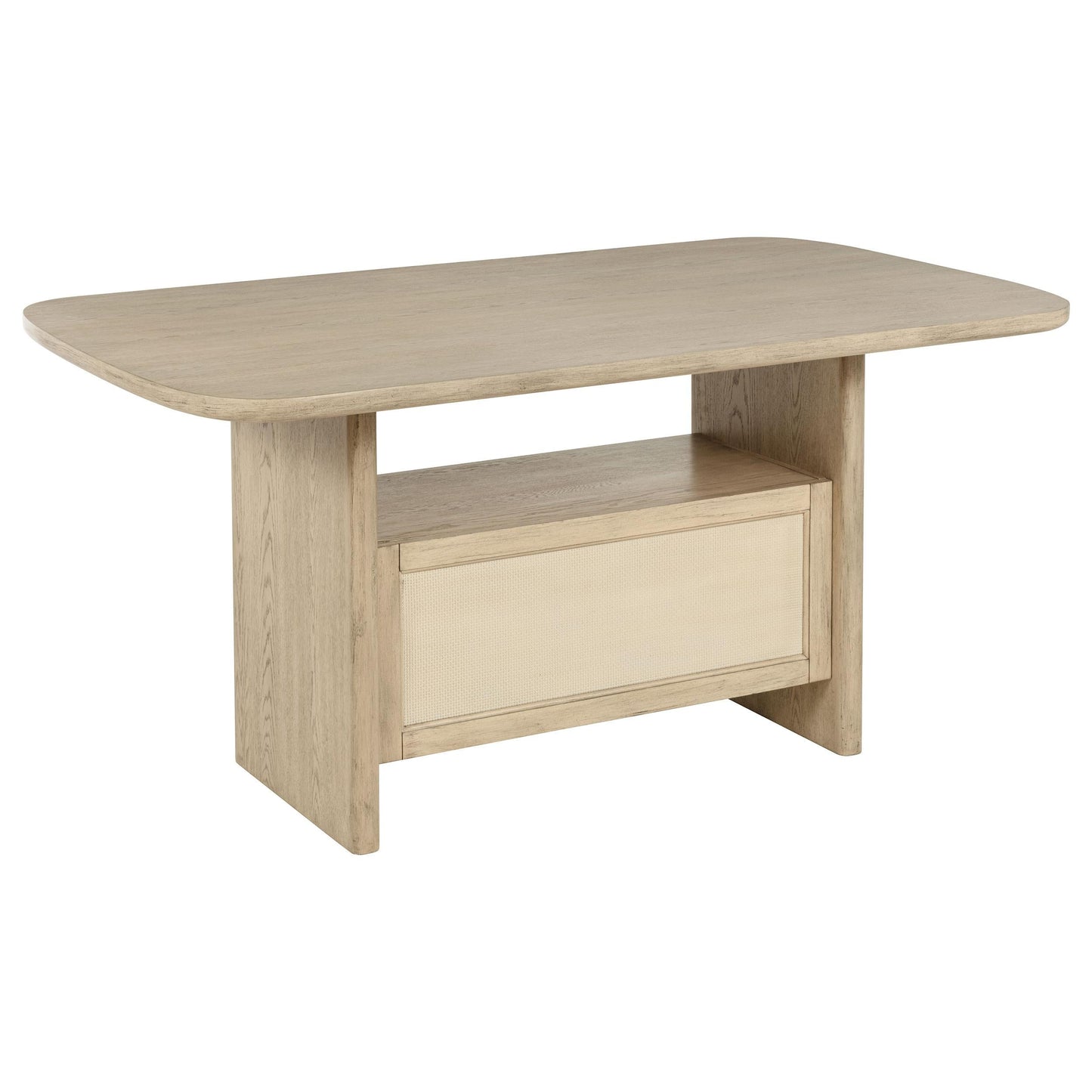 Kailani Counter Height Dining Table in Beige Oak - Coaster Furniture