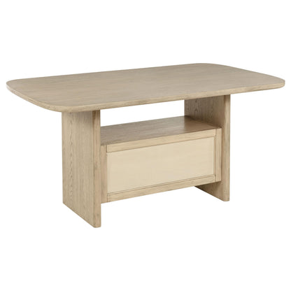 Kailani Counter Height Dining Table in Beige Oak - Coaster Furniture