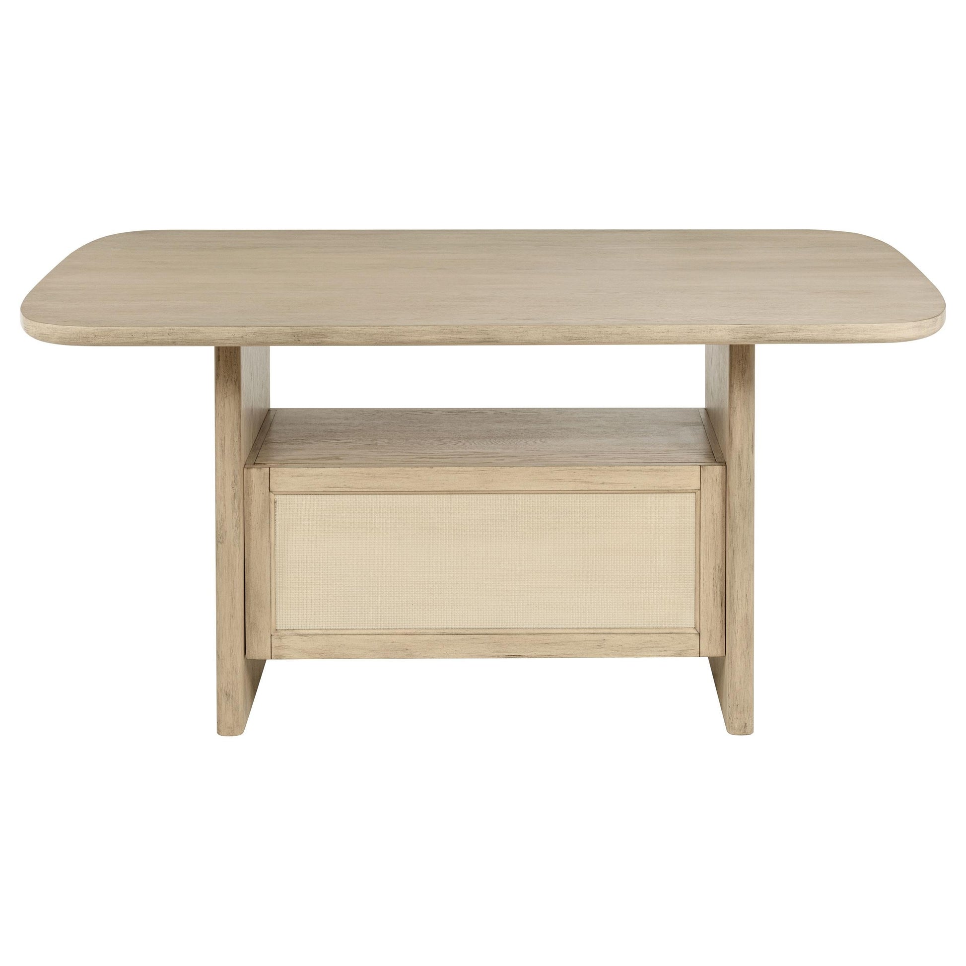Kailani Counter Height Dining Table in Beige Oak - Coaster Furniture