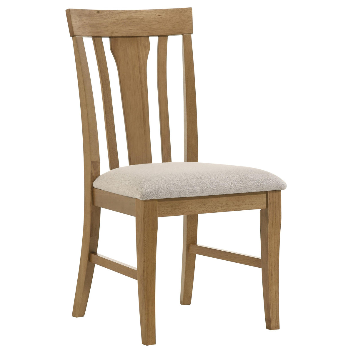 Hartville Side Chair in Natural Light Brown - Coaster Furniture