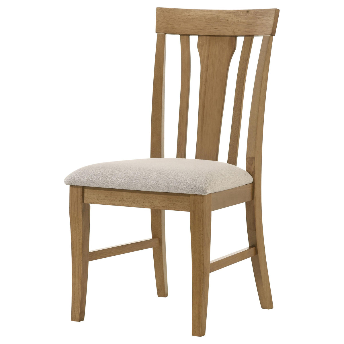Hartville Side Chair in Natural Light Brown - Coaster Furniture