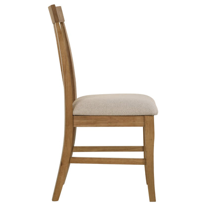 Hartville Side Chair in Natural Light Brown - Coaster Furniture