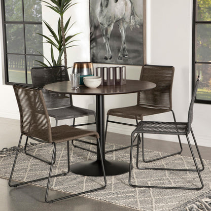 Cora Dining Table in Brown - Coaster Furniture