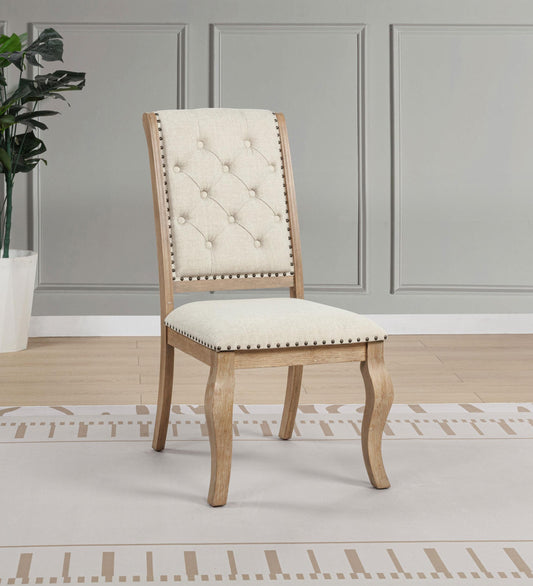 Brockway Side Chair in Barley Brown - Coaster Furniture