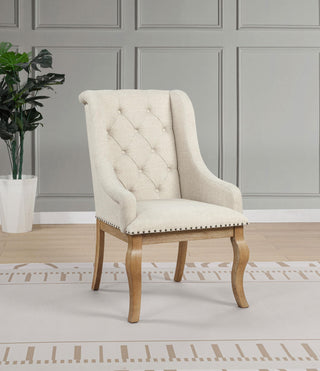 Brockway Arm Chair in Barley Brown - Coaster Furniture