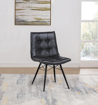 Aiken Side Chair in Charcoal - Coaster Furniture