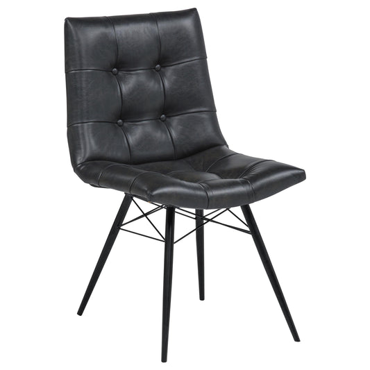 Aiken Side Chair in Charcoal - Coaster Furniture