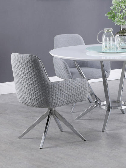 Abby Arm Chair in White High Gloss - Coaster Furniture