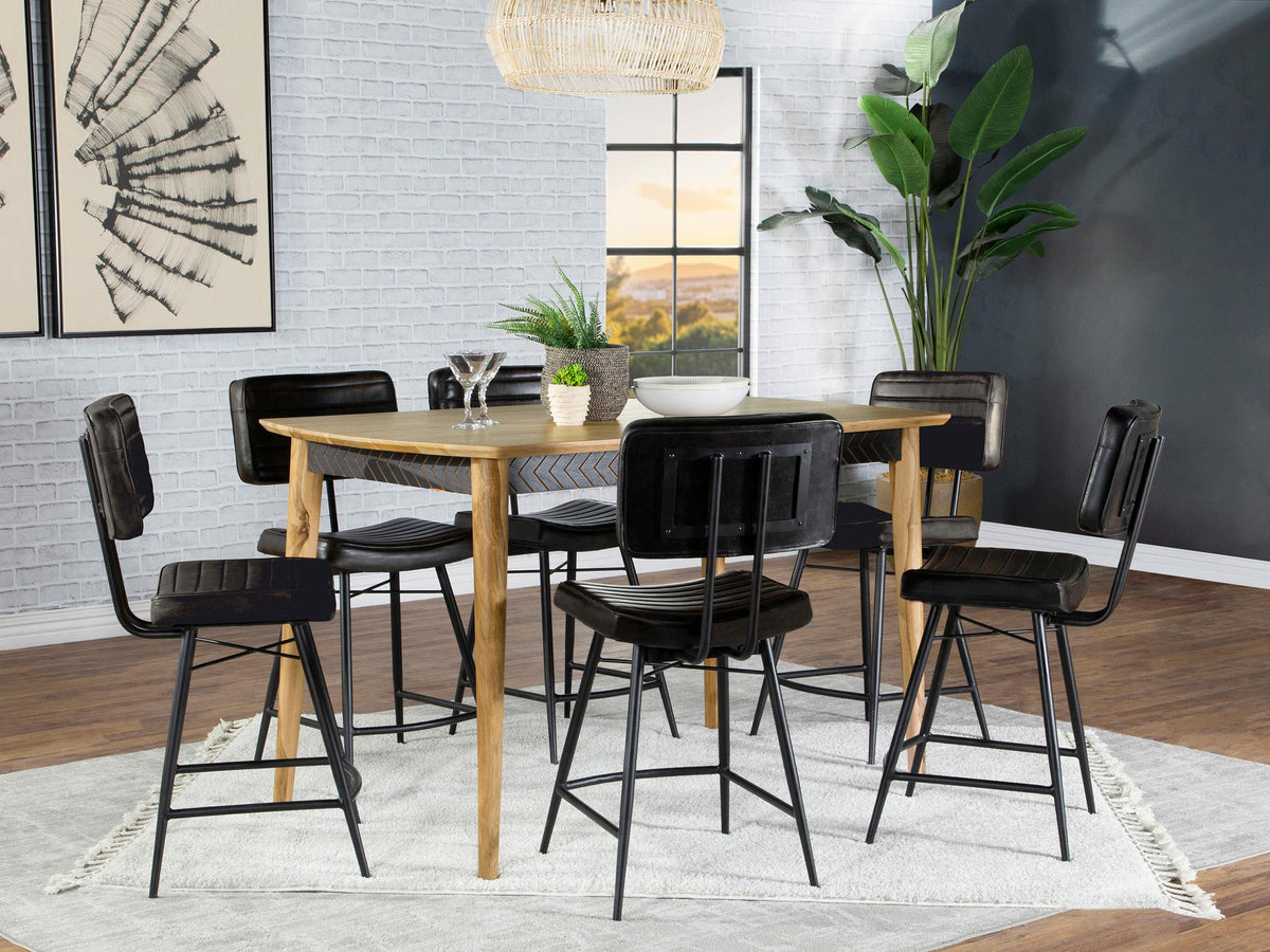 Partridge Counter Height Table 7-Piece - Coaster Furniture
