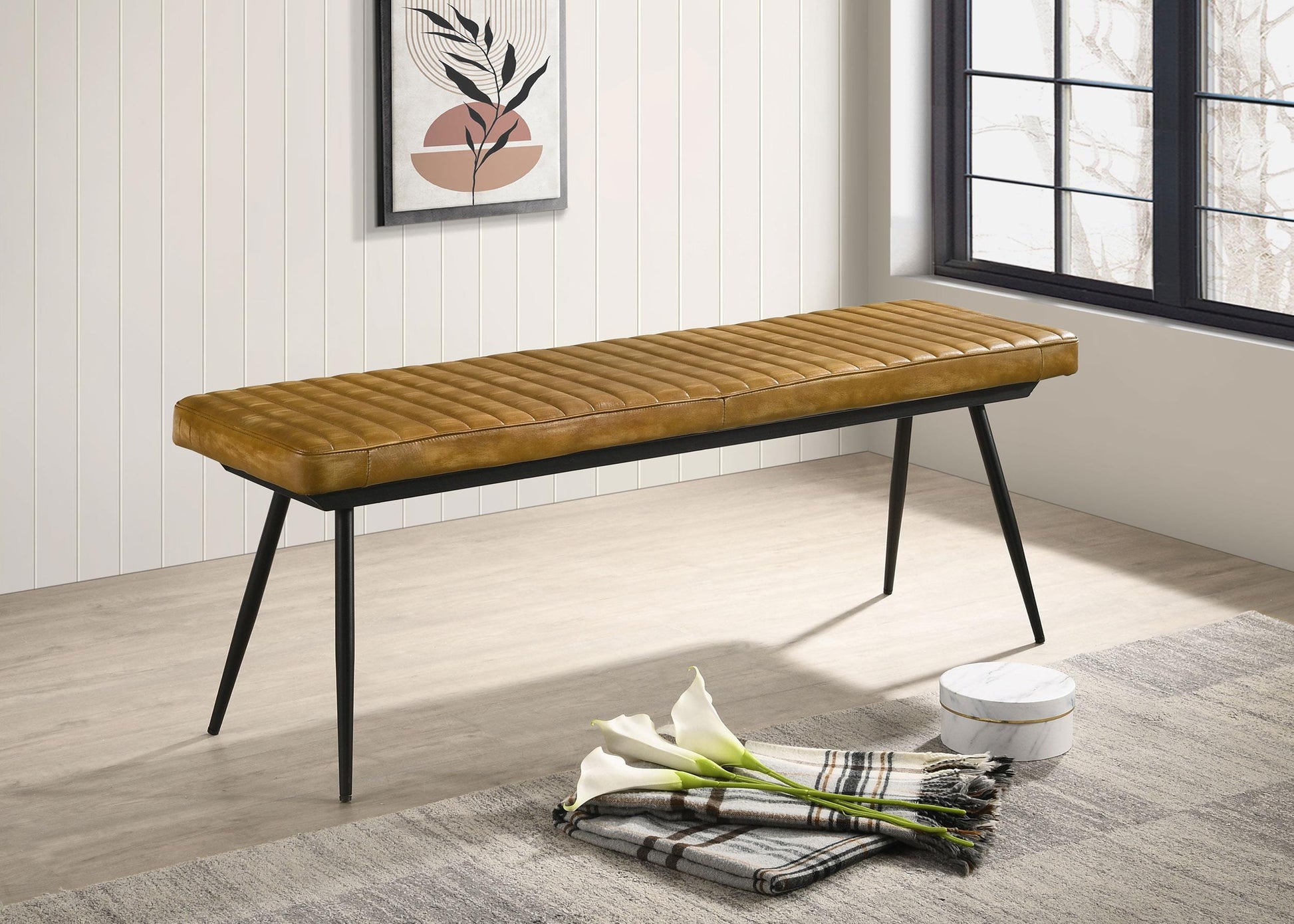 Misty Bench - Antique Camel