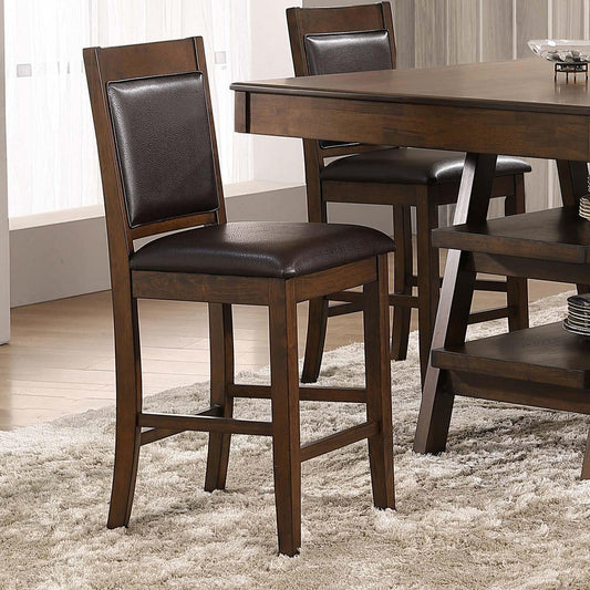 Dewey Counter Stool in Walnut - Coaster Furniture