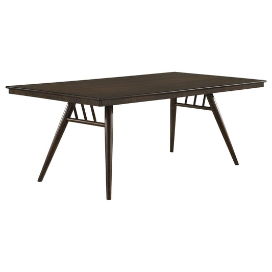 Wes Dining Table in Dark Walnut - Coaster Furniture