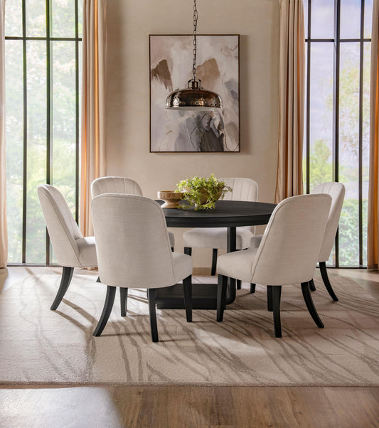 Leandro Dining Set in Cream / Burnished Black - Coaster Furniture
