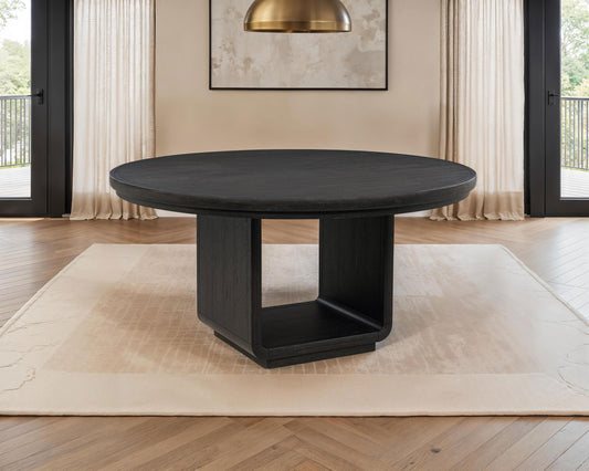 Leandro Dining Table in Cream / Burnished Black - Coaster Furniture