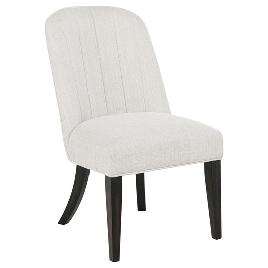 Leandro Side Chair in Cream / Burnished Black - Coaster Furniture