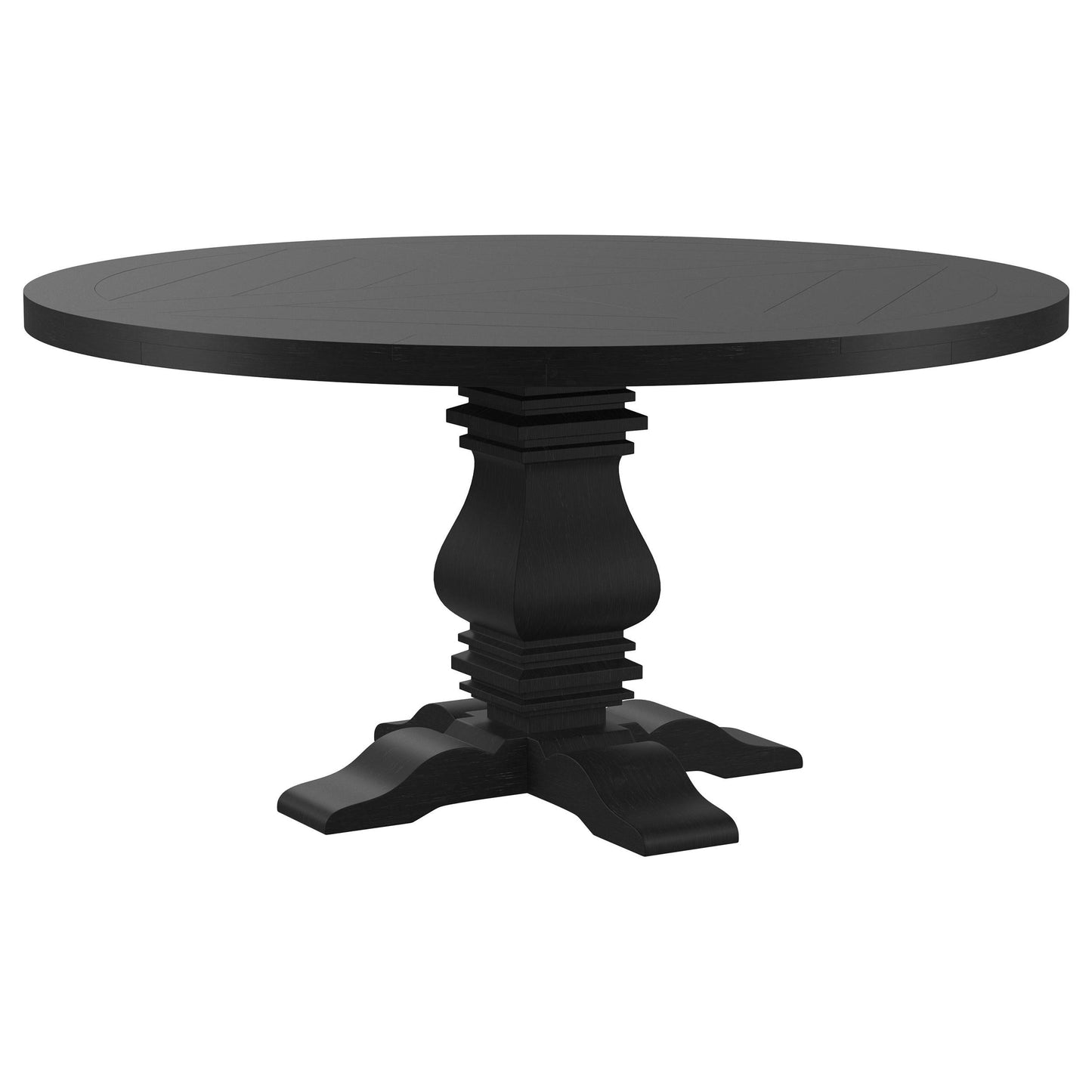 Florence Dining Table - Distressed Black