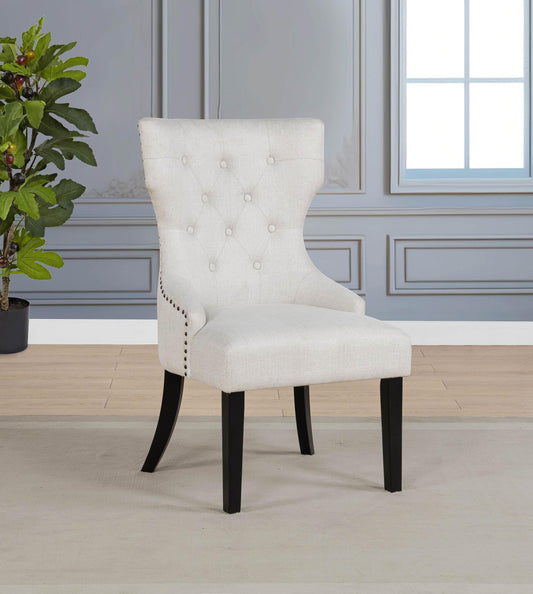 Baney Side Chair - Cream / Black