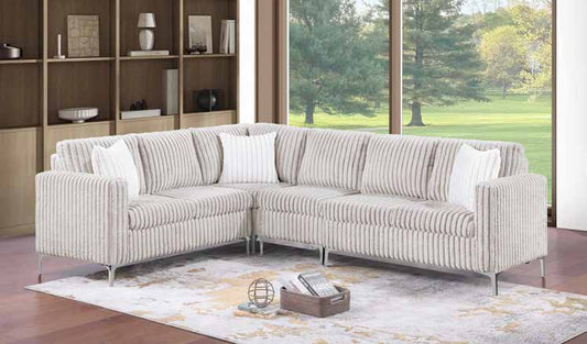3722 Taupe Sectional Overall Living Room Set