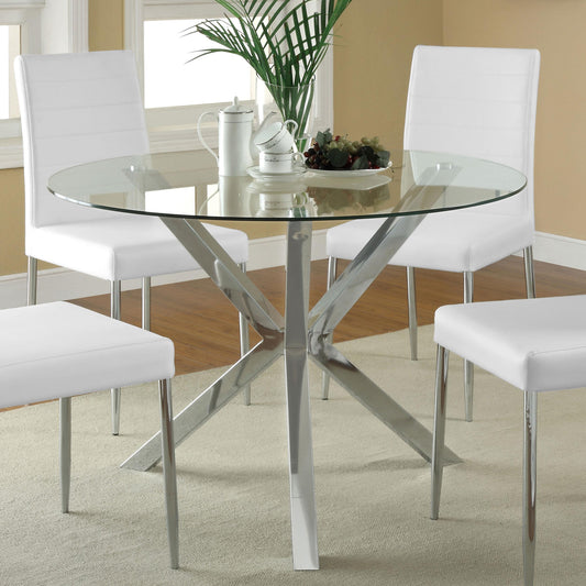 Vance Dining Table in Chrome - Coaster Furniture