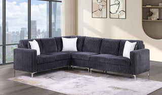 3726 Charcoal Sectional Overall Living Room Set