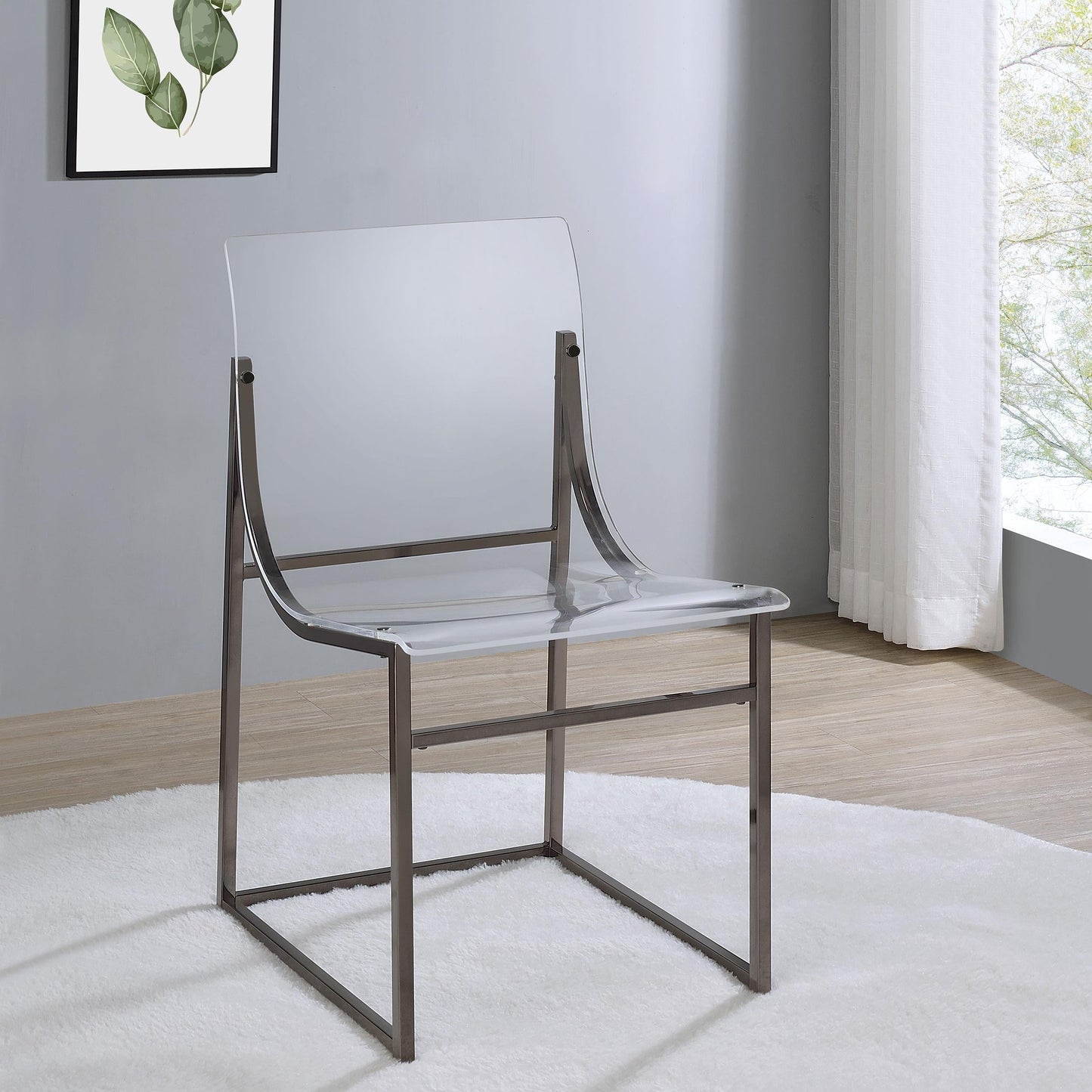 Adino Side Chair - Black Nickel