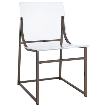 Adino Side Chair - Black Nickel