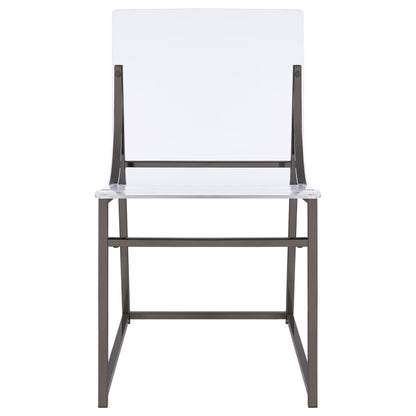 Adino Side Chair - Black Nickel