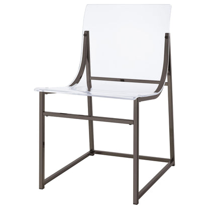 Adino Side Chair - Black Nickel