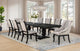 Phelps Dining Set in Tan / Distressed Noir - Coaster Furniture