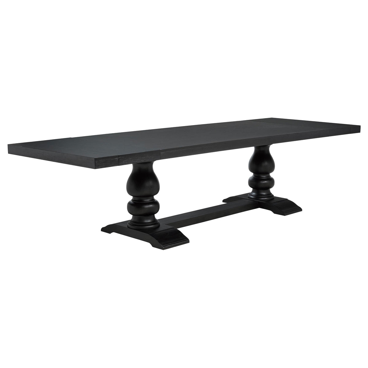 Phelps Dining Set in Tan / Distressed Noir - Coaster Furniture