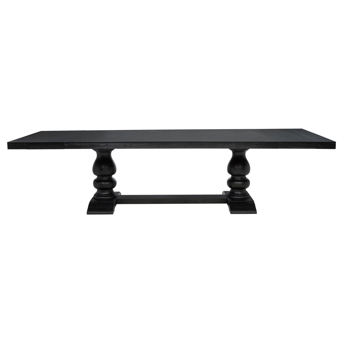 Phelps Dining Set in Tan / Distressed Noir - Coaster Furniture