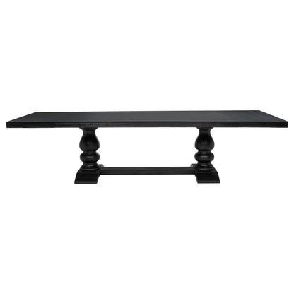 Phelps Dining Set in Tan / Distressed Noir - Coaster Furniture