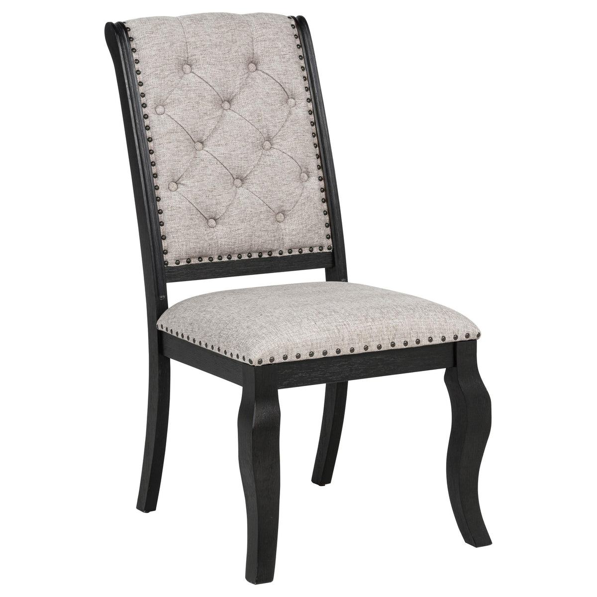 Phelps Dining Set in Tan / Distressed Noir - Coaster Furniture